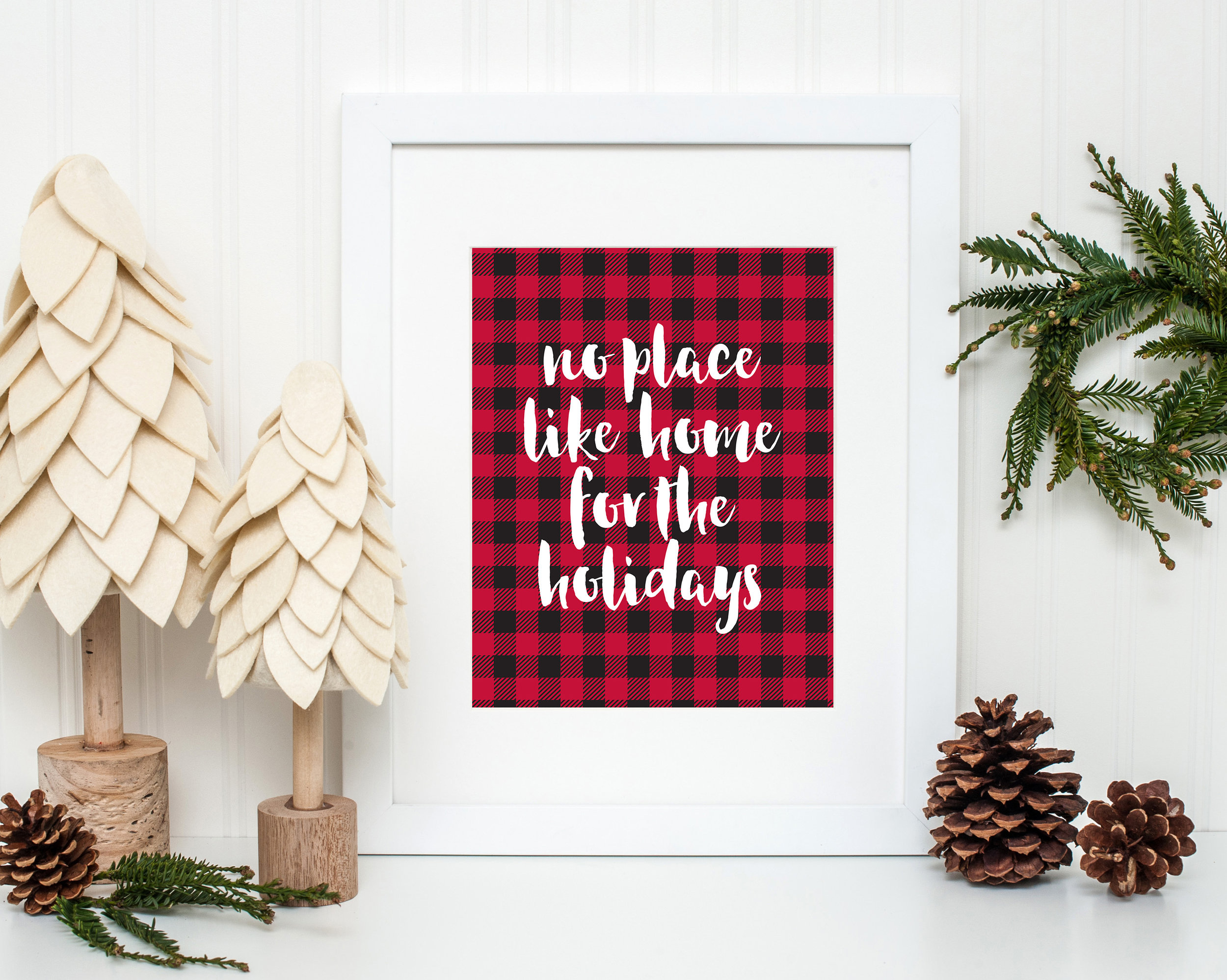 No Place Like Home For The Holidays // Holiday Print