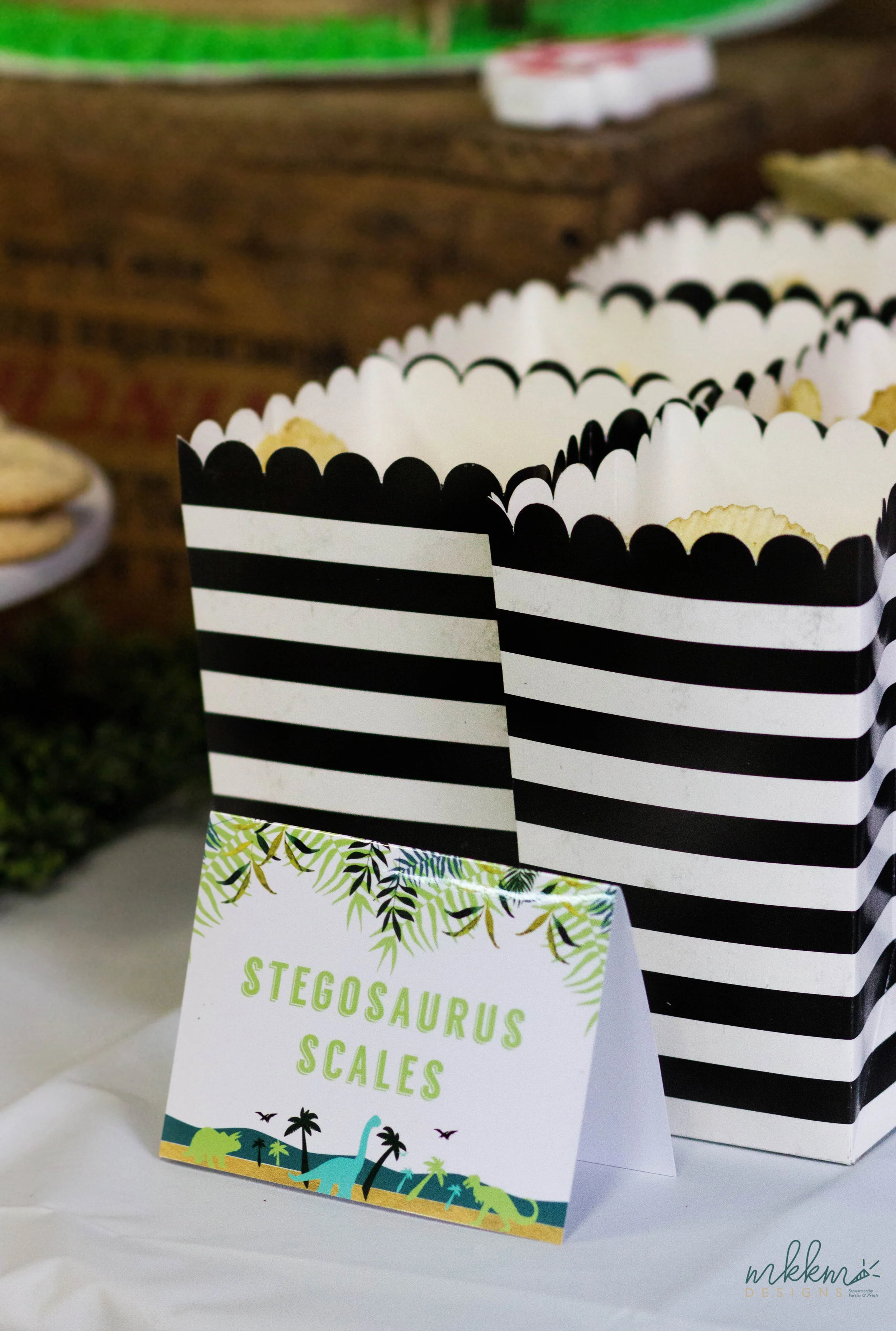 Jurassic Park Inspired Birthday Party Kit // Dinosaur Invitations and Decor // MKKM Designs