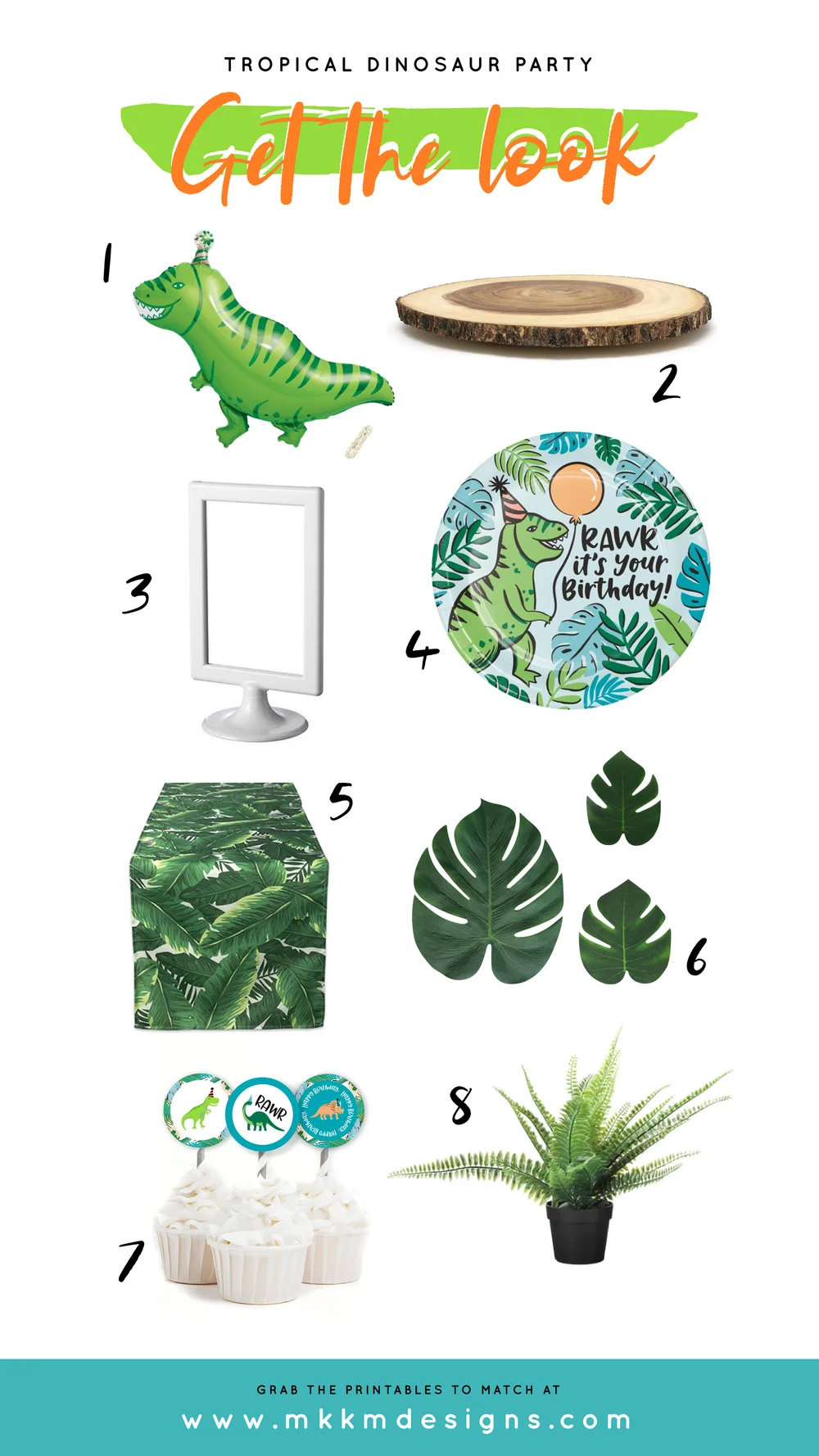 tropical dinosaur party merry grace design co