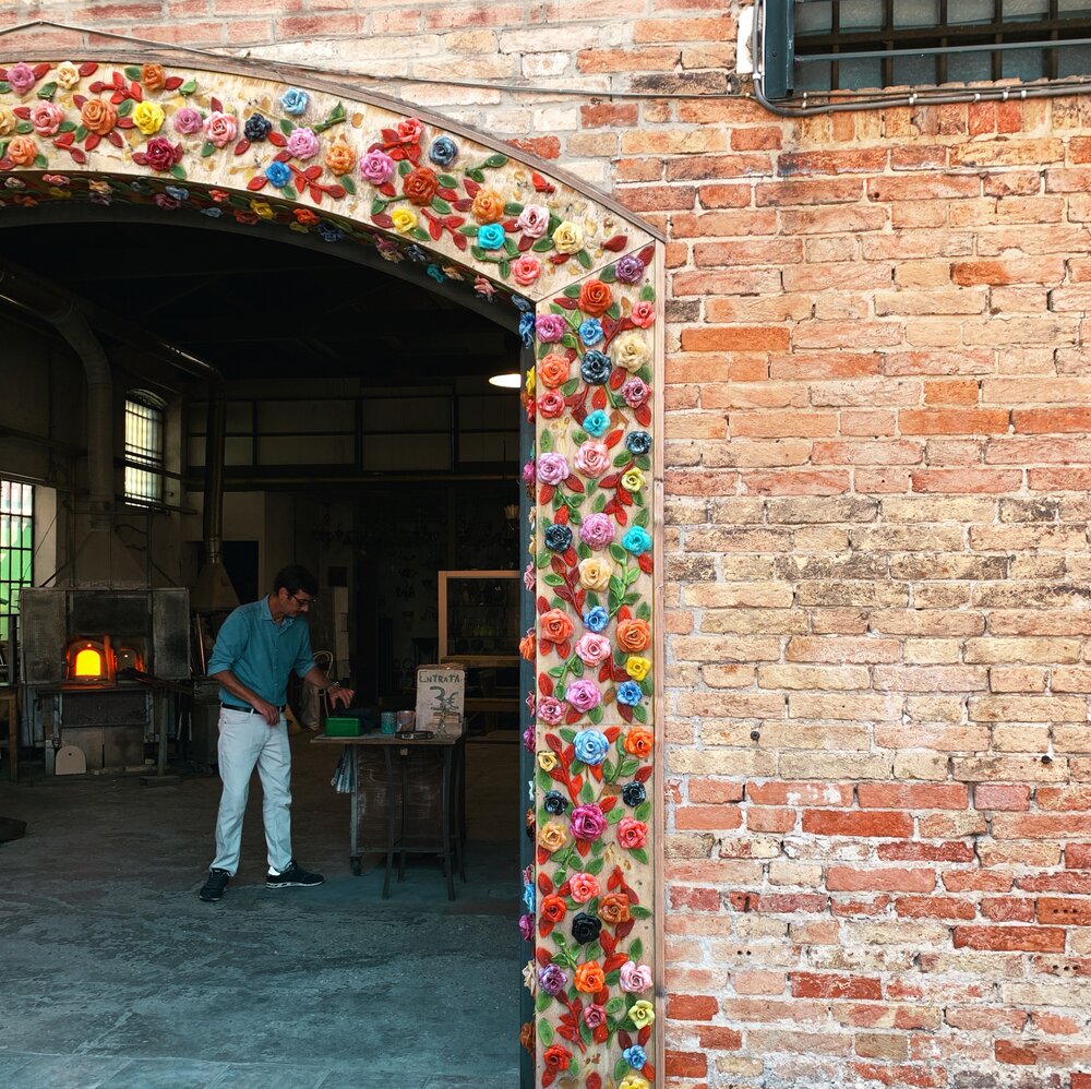 Murano Glass Floral Archway | merry-grace.com