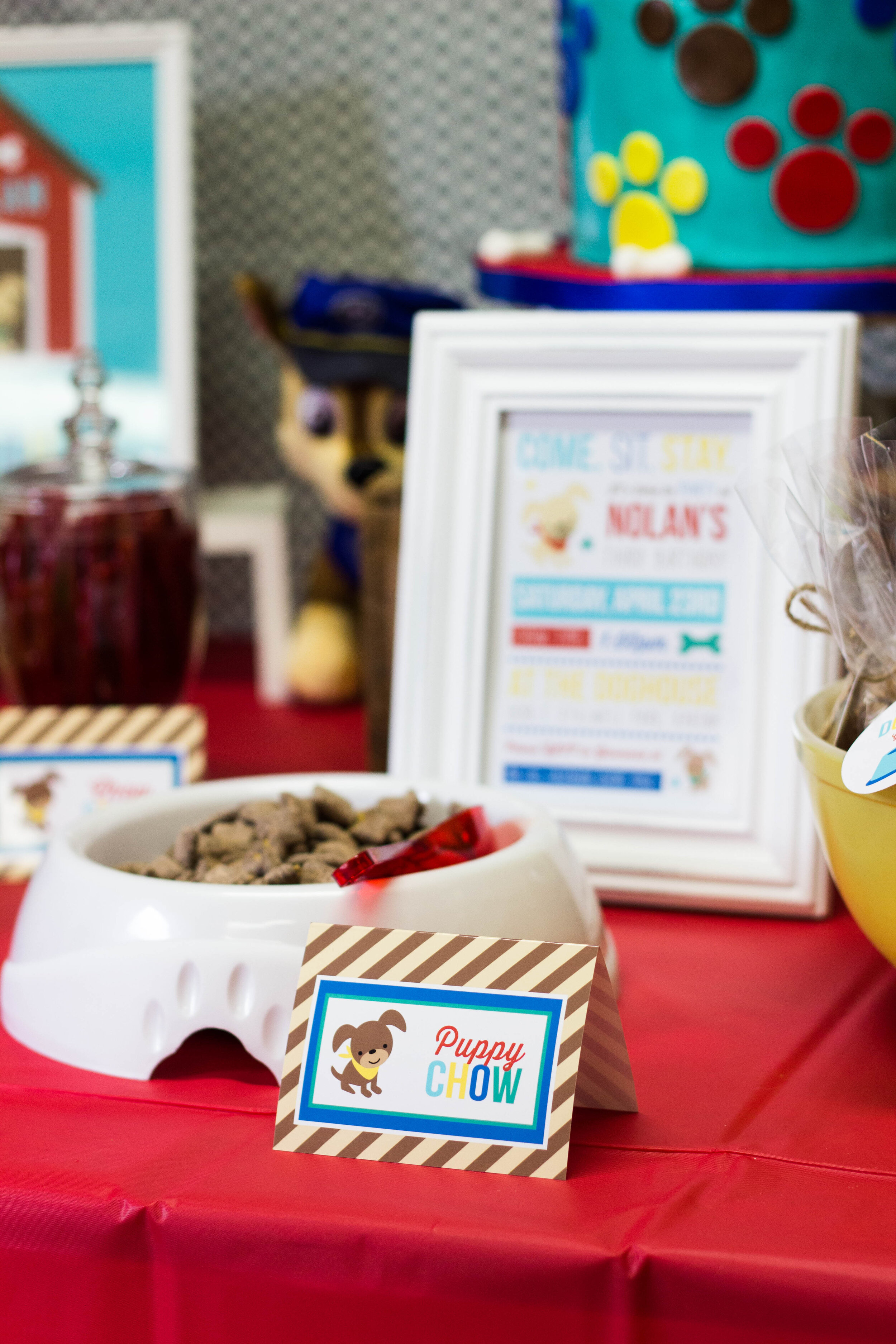 Puppy Chow Puppy Pawty Food Card | merry-grace.com