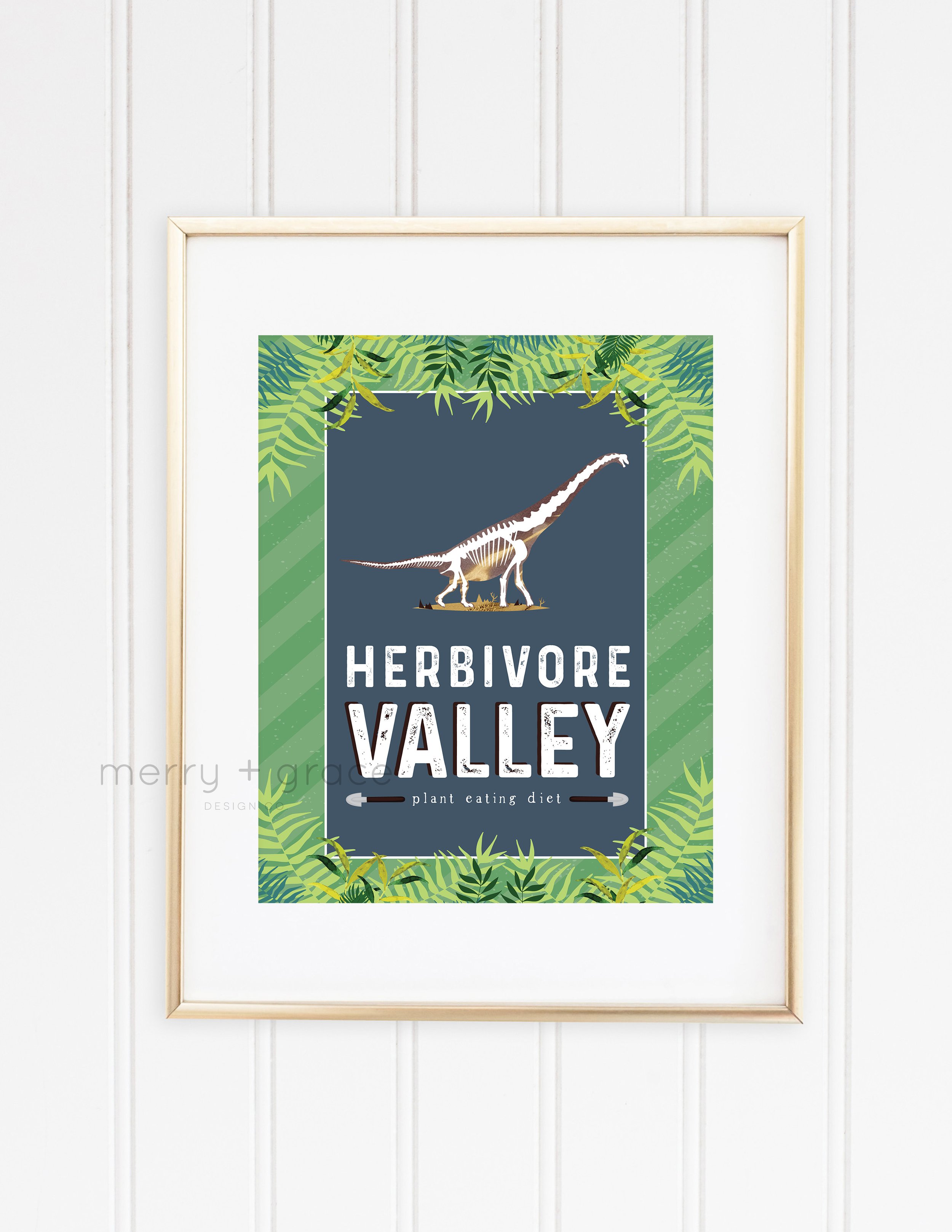 Herbivore Valley Sign | Merry and Grace Design Co