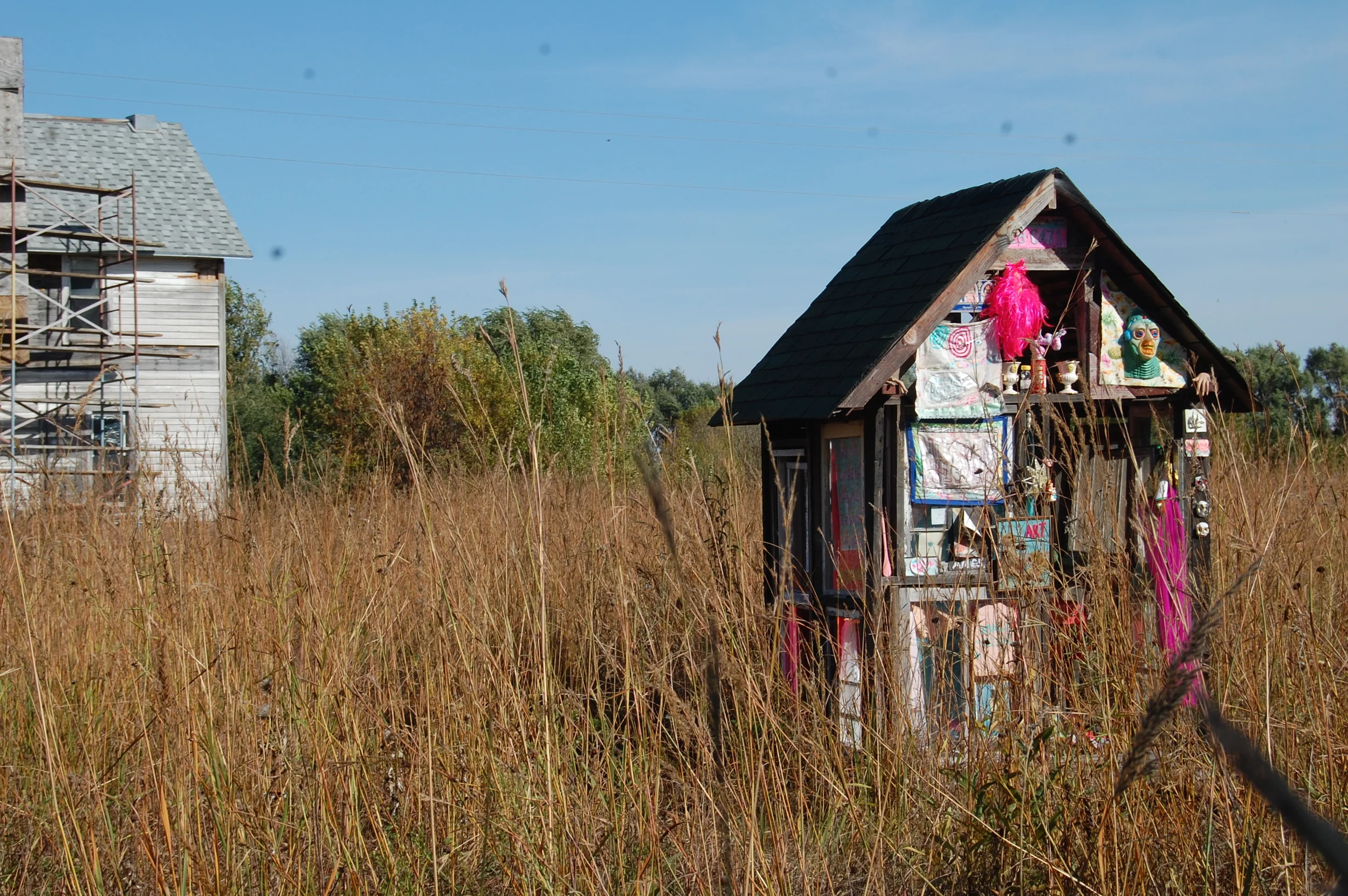 Decorated shack (view from outside)