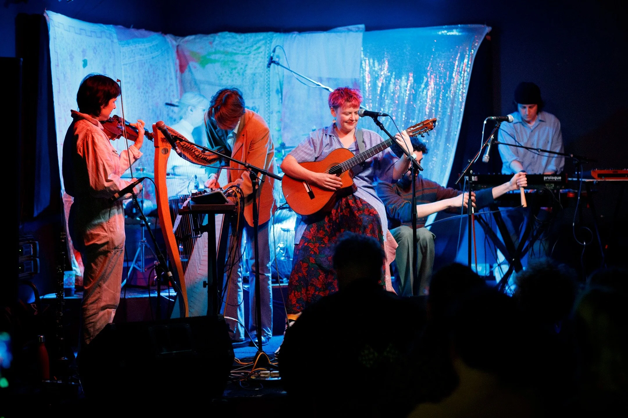A few photos from dryas Album Launch 2 at the @thegladcafe on Sunday, taken by @harrisonwreid. 

It was such a dreamy time! ❤️ @instructionmanual.music &amp; @_sulka both played blinding sets. 

Mega-thanks as ever to my band
@signyjak @gooddogsuse &