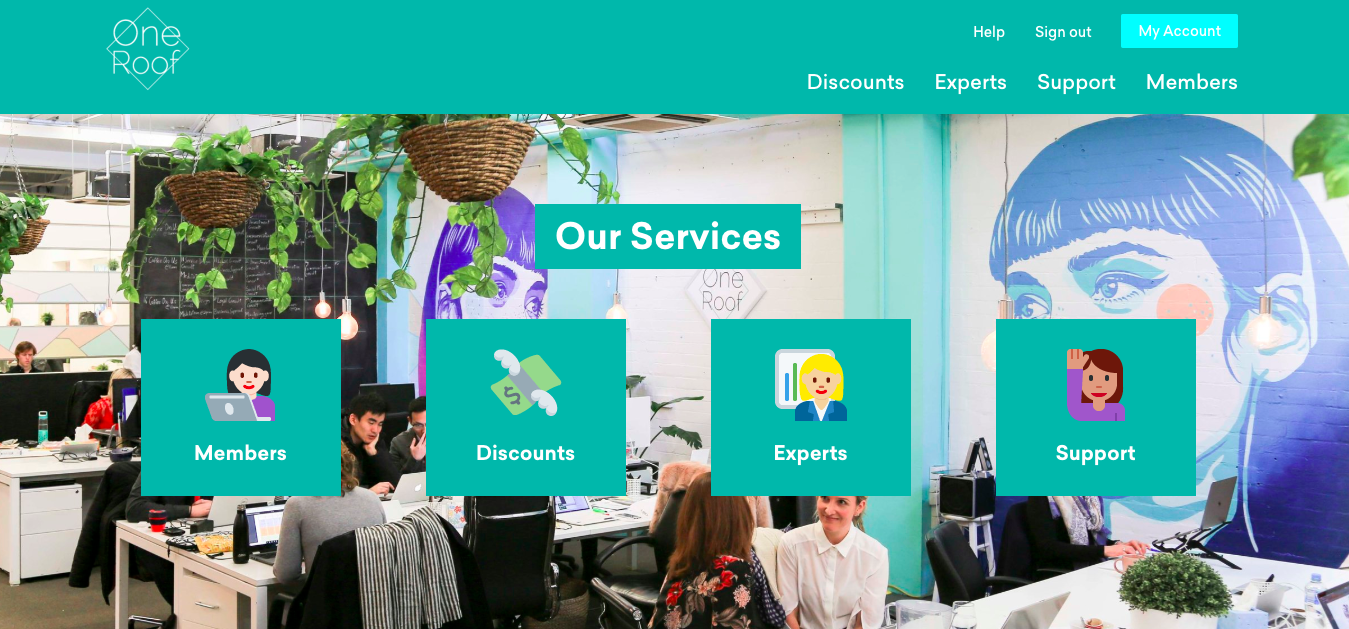 online business support hub and member portal