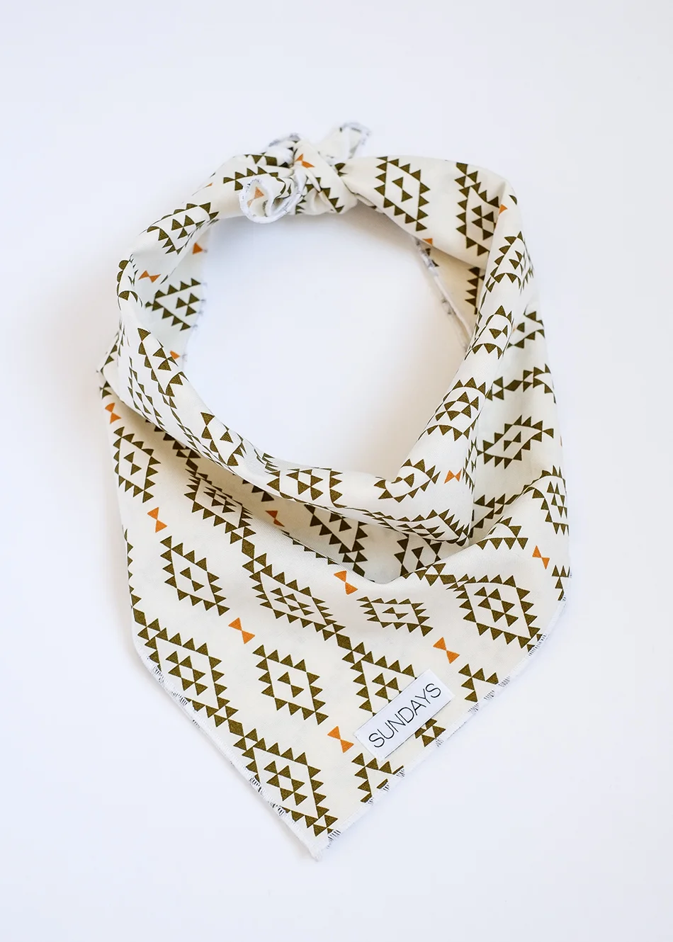 Dog_Bandana_White_Green_Aztec_Print_SUNDAYS.jpg