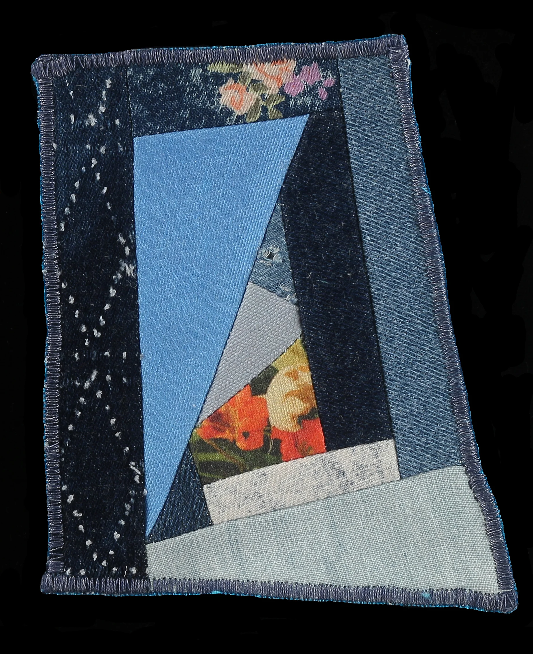 CA Patch , 2016 Odd sized, 5"x4" Denim, photography on linen cotton canvas