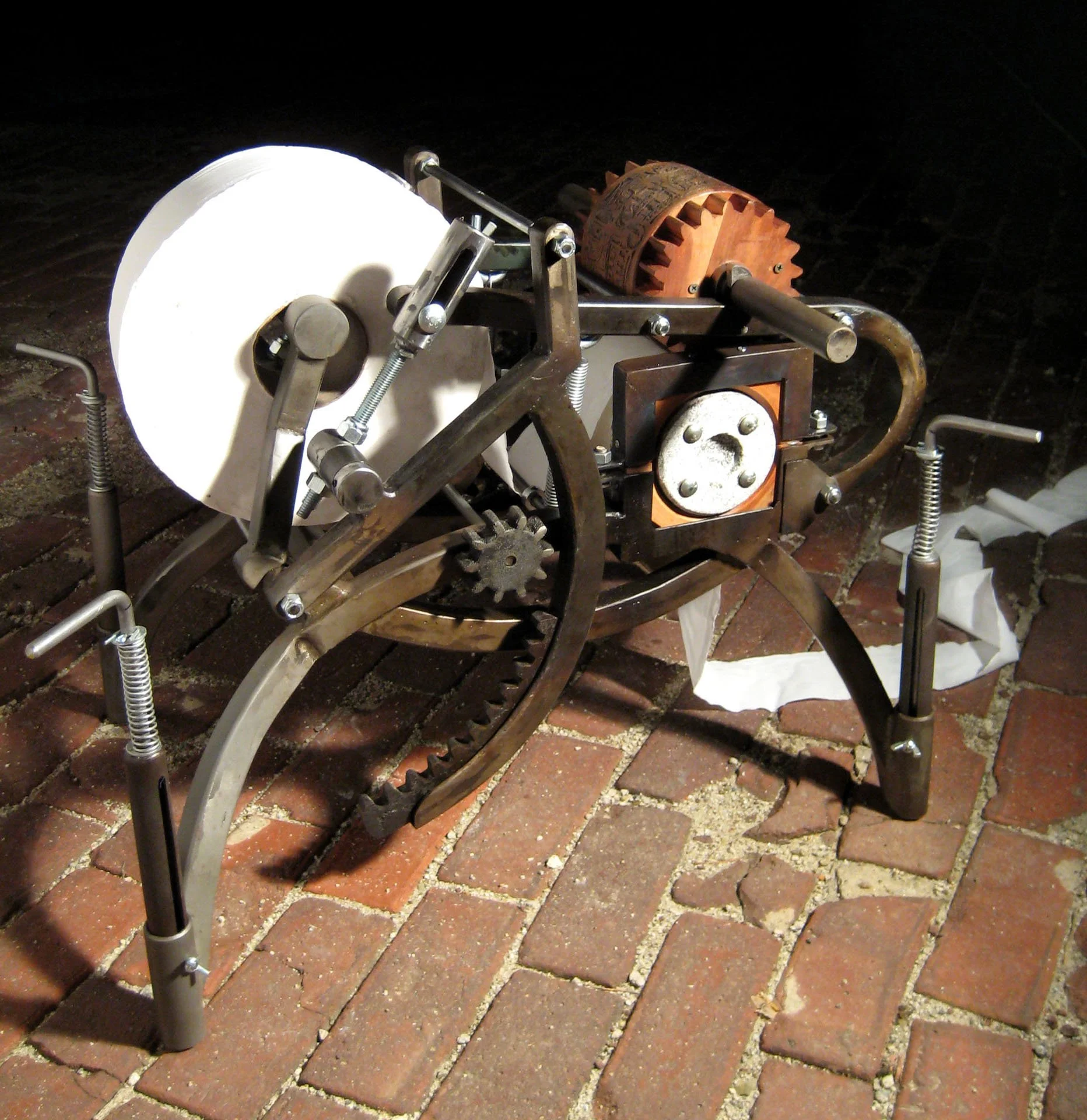 Tabletop Adaptation of Printing Press with Detachable, Relief-Carved Roller Exploring Simultaneous Interconnectedness and Incompleteness Between Original and Copy (2012)
