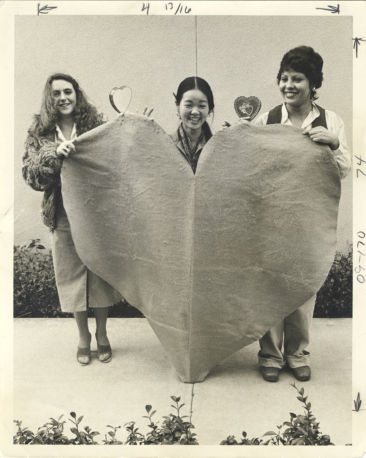  Installation detail   Valentine’s Day  Home Fabrics, Newport Beach, California Photographer unknown, 1974 