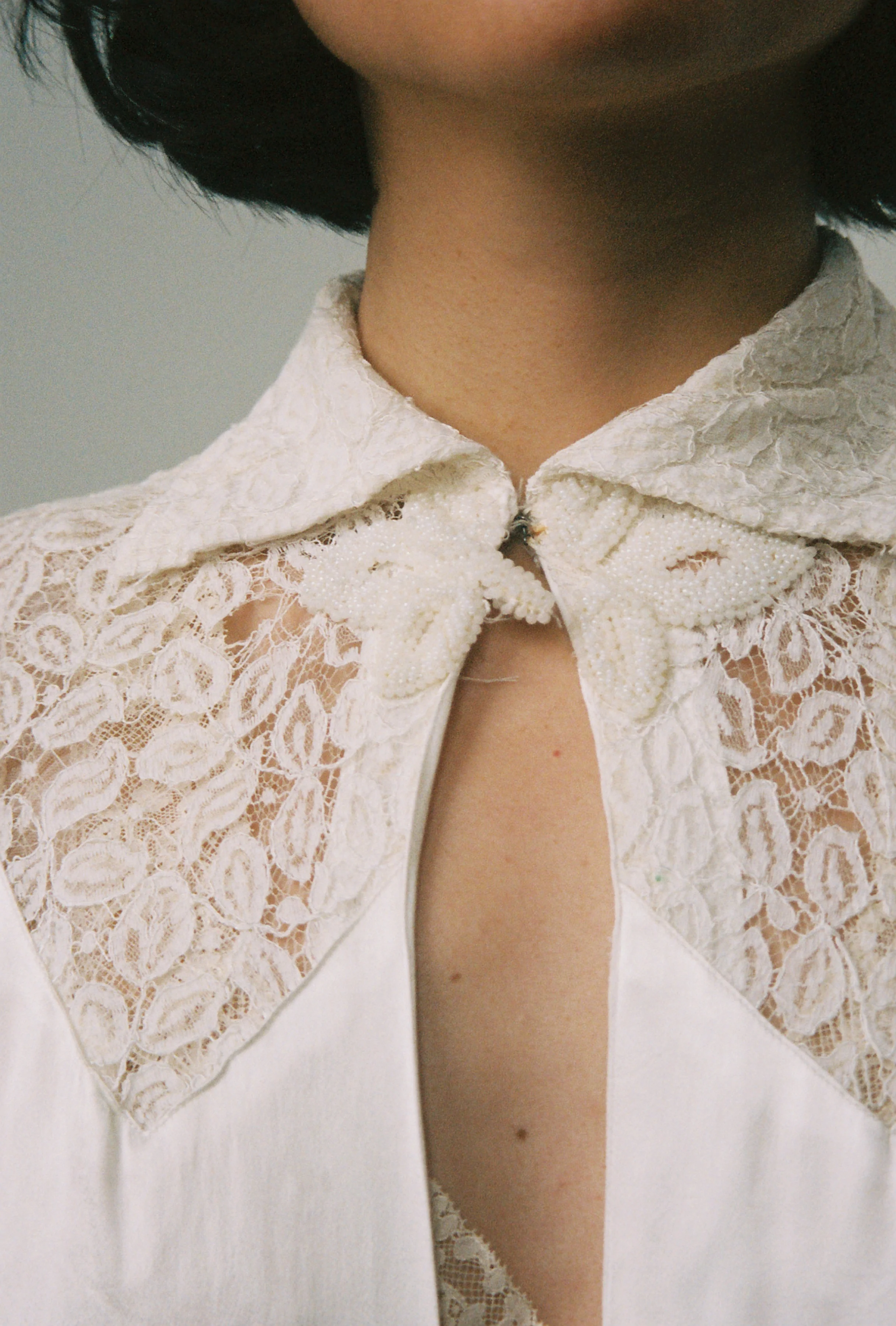 Vintage Silk Wedding Dress