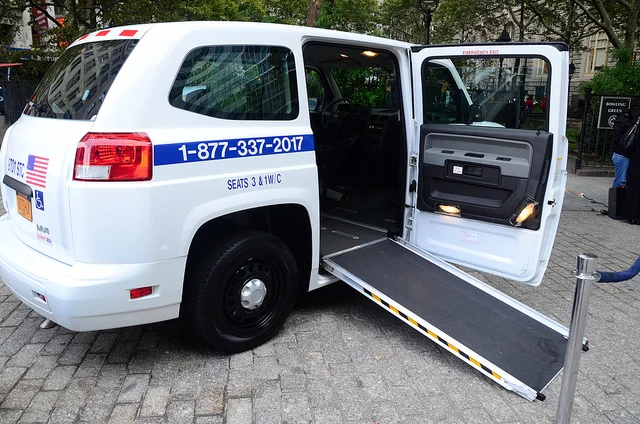 Although New York City's subway is a great form of transport for able bodied persons, many of the stations lack elevators and so are inaccessible for many. The Access-A-Ride service offers an 'on-demand' service for those who are unable to use the subway, but it's a notoriously  inconvenient  option. Flickr, Juan Beltran (CC BY-ND 2.0)
