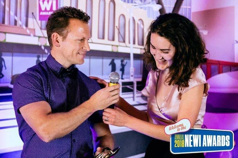 Look how much fun we had playing pass the mic — we’re still as chuffed as ever to have been awarded ‘Best Smart City Solution’ for The    Thing Things Network Newcastle and Lake Macquarie    community.  | Photo:  The Lunaticks Society