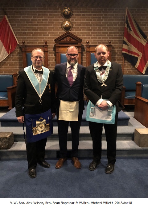 Welcome to Caledonia Lodge Brother Sean Slapnicar