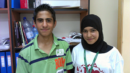 Mohammad and Amina are classmates both at camp and at school. They are in the Grade 9 class. Amina's favorite class has been Music, and Mohammad's favorite has been Tourism. They both like the opportunity to interact with camp counselors from a variety of countries and backgrounds. Amina wants to be a singer and Mohammad wants to be a politician.