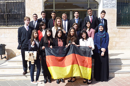 Students from Al Qesemi and Otto-von-Taube Gymnasium