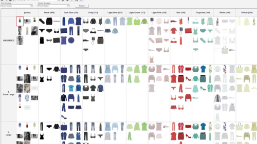 Disponer de una panorámica visual de la línea permite clasificar y equilibrar la colección del modo más eficaz posible, pudiéndola ordenar por distintos criterios de forma casi ilimitada.
