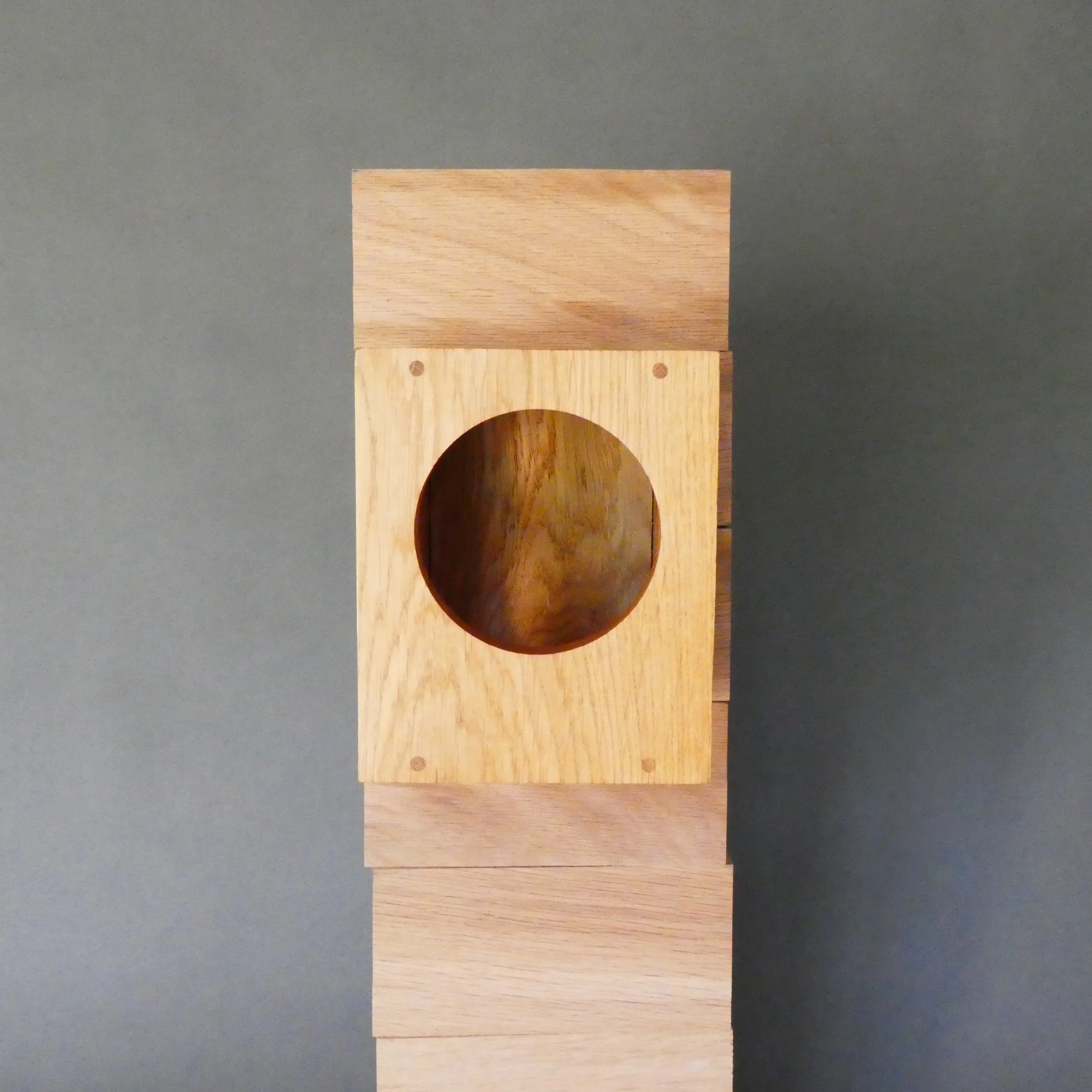 Circles Bird Feeder - Natural Oak