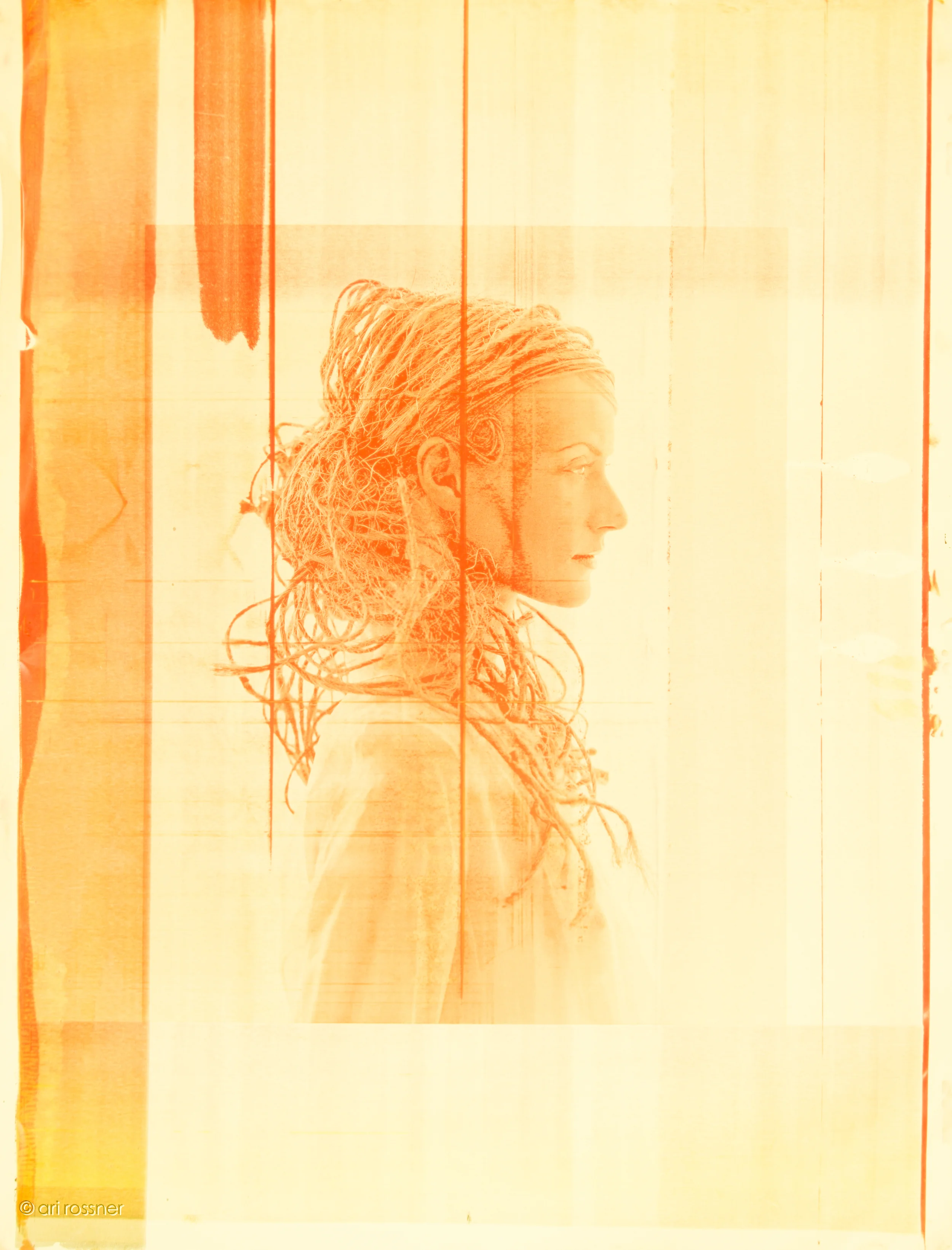 Natacha Orange, 2004 ink on offset plate, 103x78cm