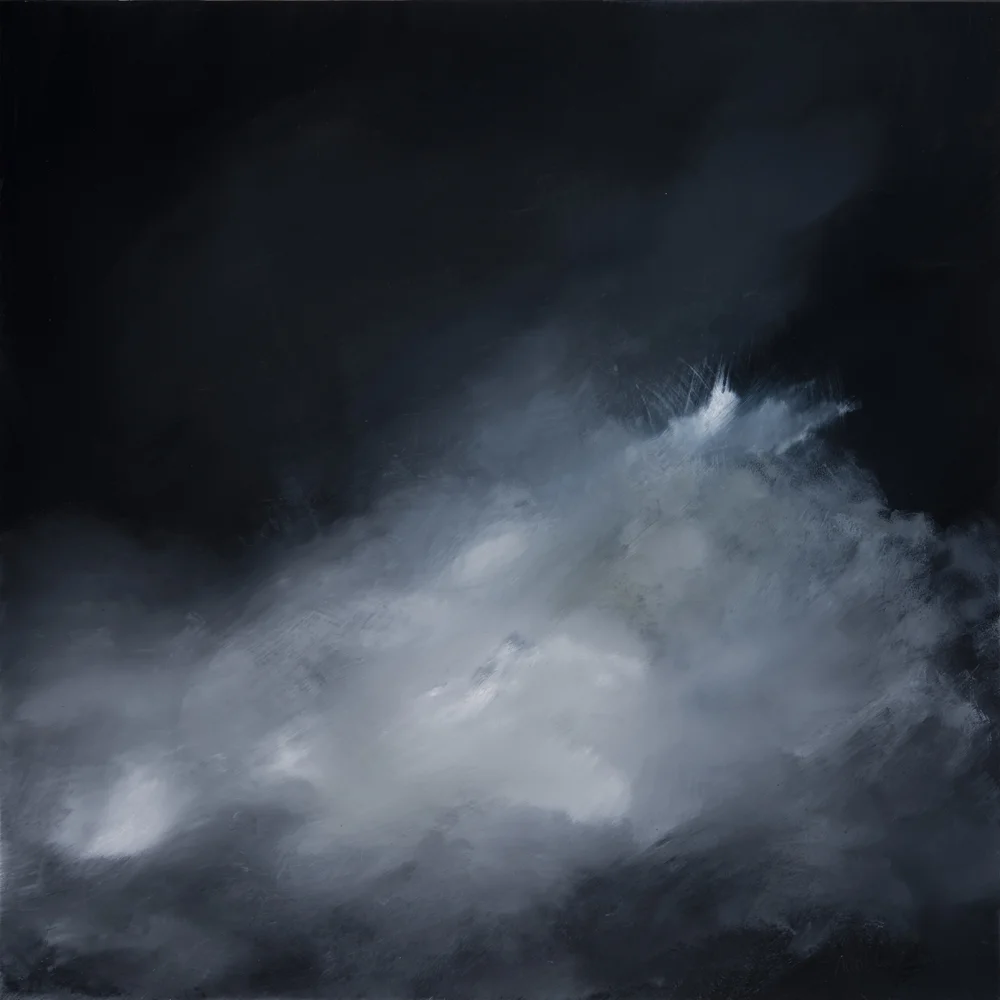 Pour Toi, pour toujours huile sur aluminium 60 x 60 cm