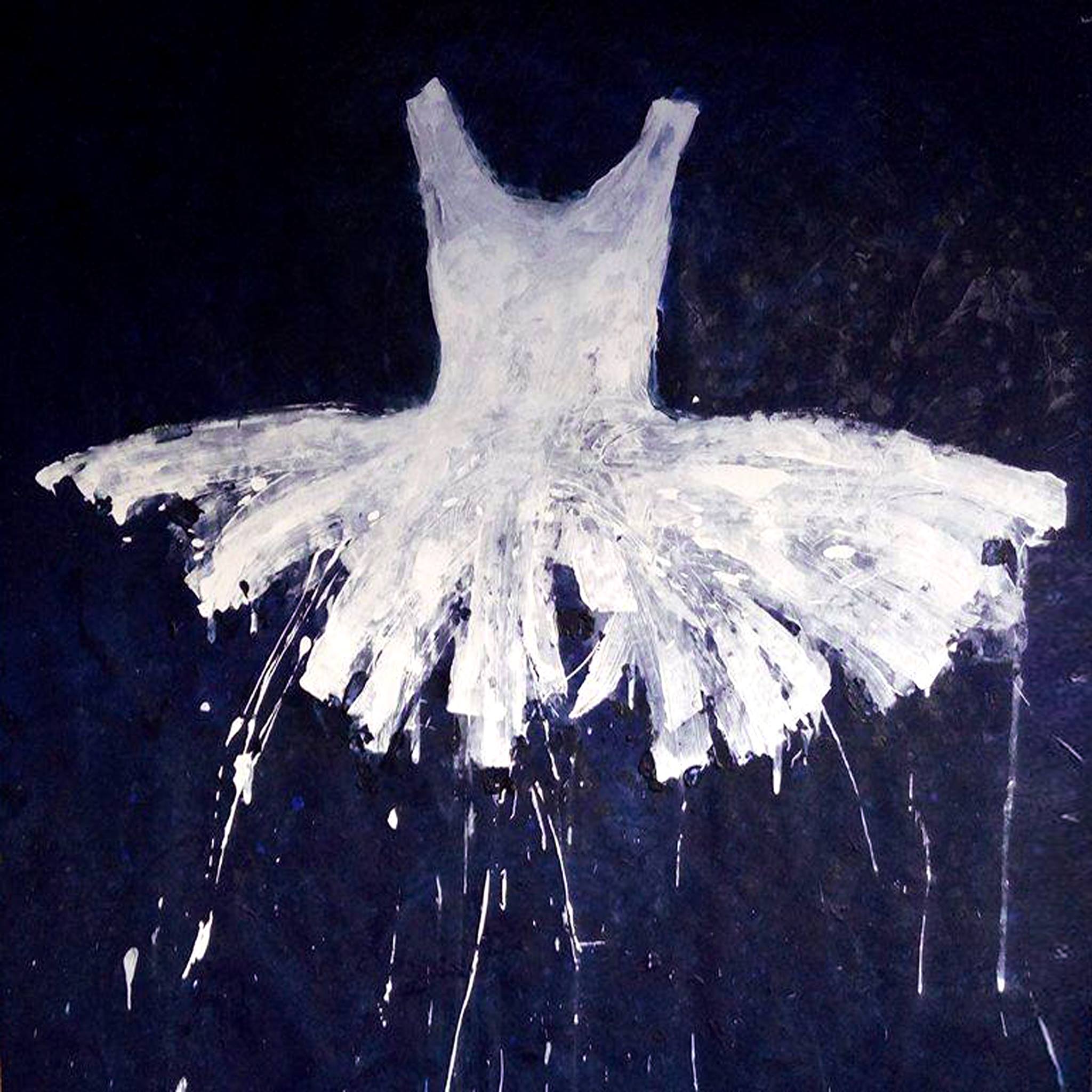 Ewa Bathelier, White Dress (2016), toile libre 200 x 200 cm