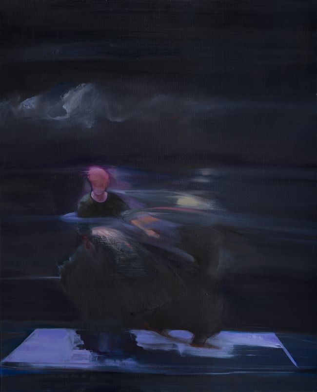 Dernière valse huile sur toile 100 x 81 cm
