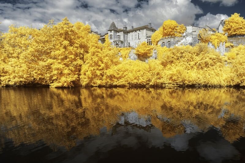  Série Périg’Or jaune  #9 Photographie contrecollée sur Dibond 