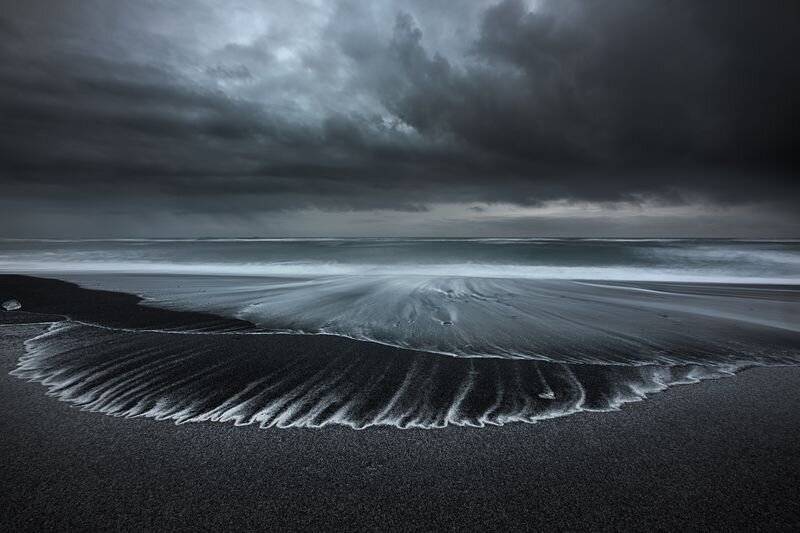  Série Métamorphose - Vague à Lames Photographie contrecollée sur Dibond 