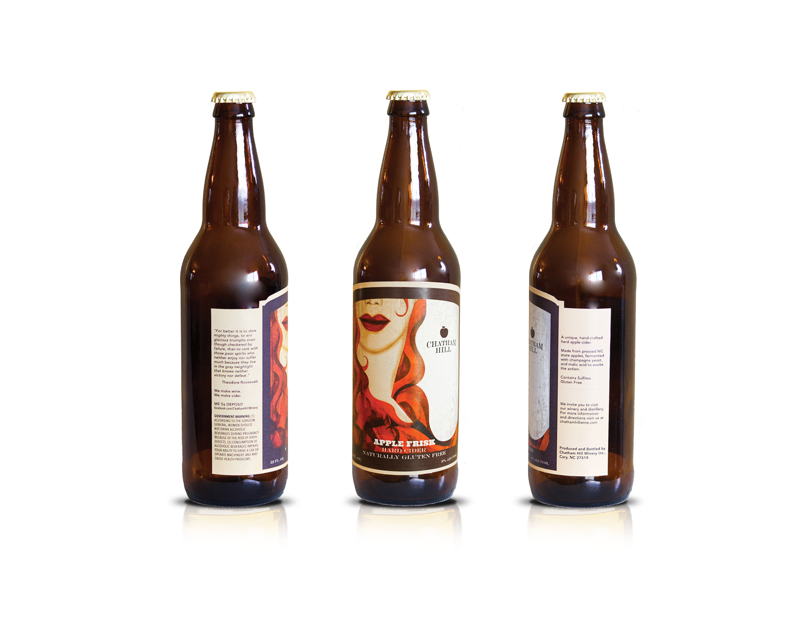 Hard cider bottle label