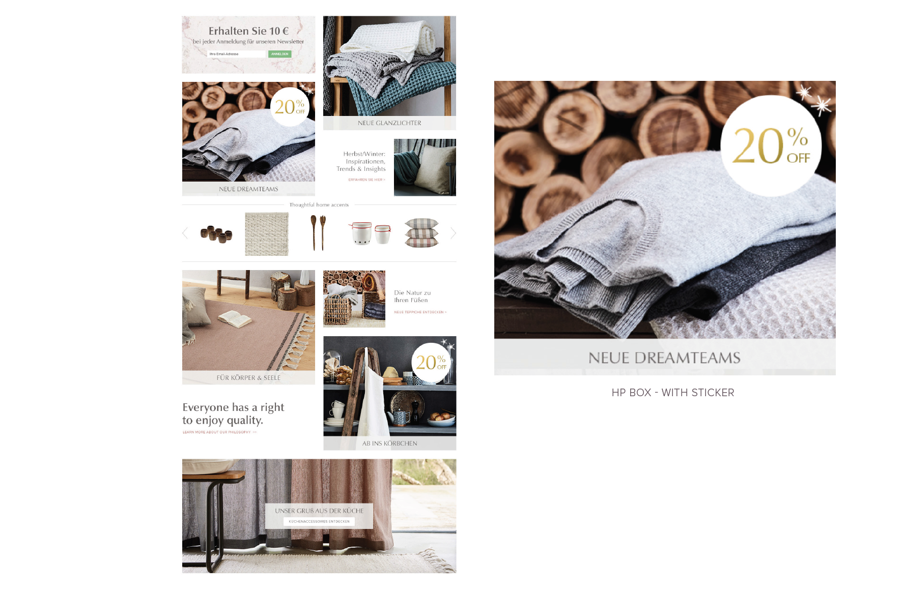 Site assets are updated on a weekly basis, and I work to improve user experience and conversion rates in collaboration with site and OM teams.
