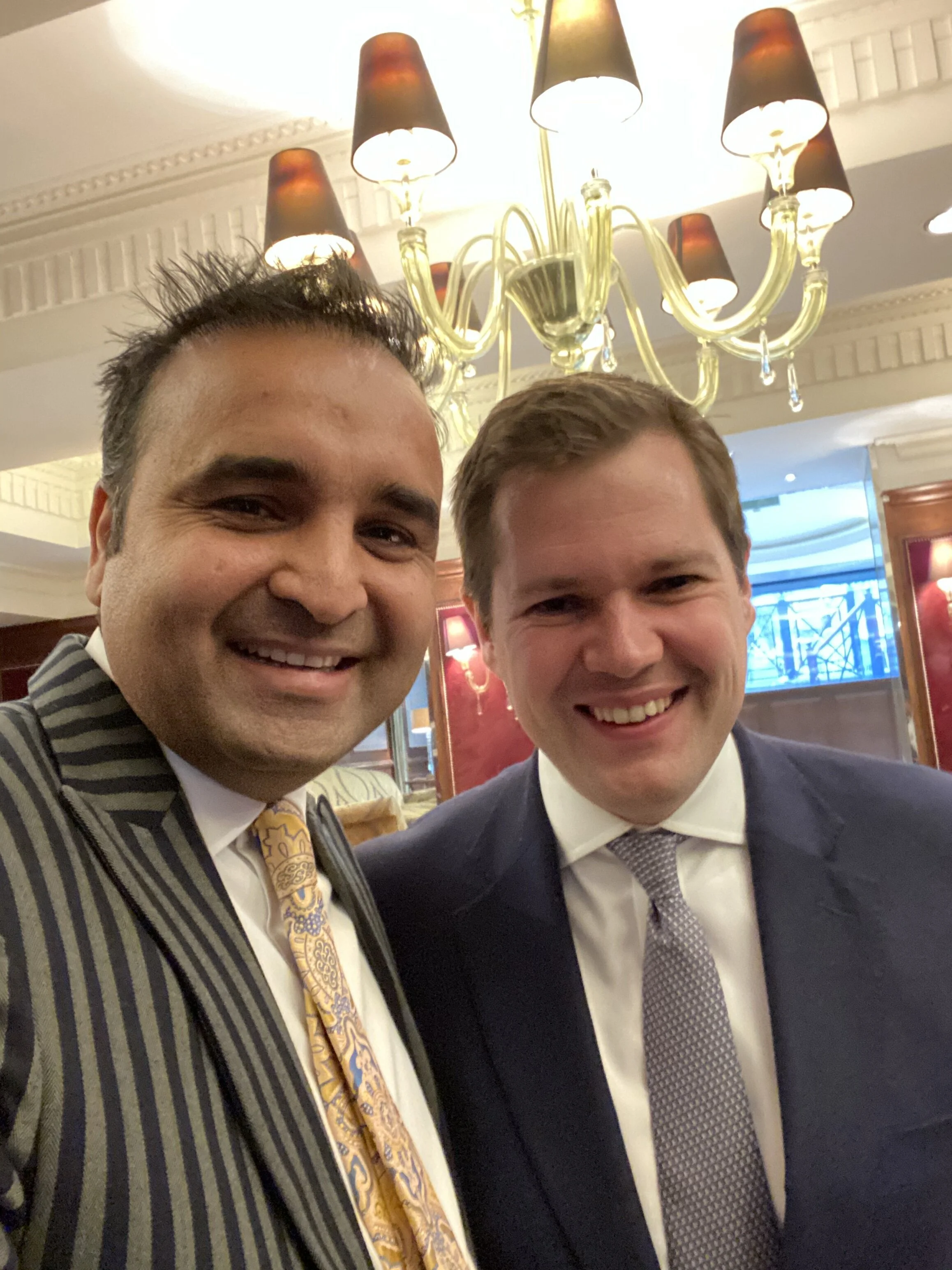 Tejinder Singh Sekhon with James Brokenshire (Former Secretary of State for Northern Ireland )