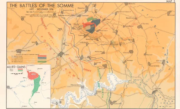The Battles of the Somme July - November 1916
