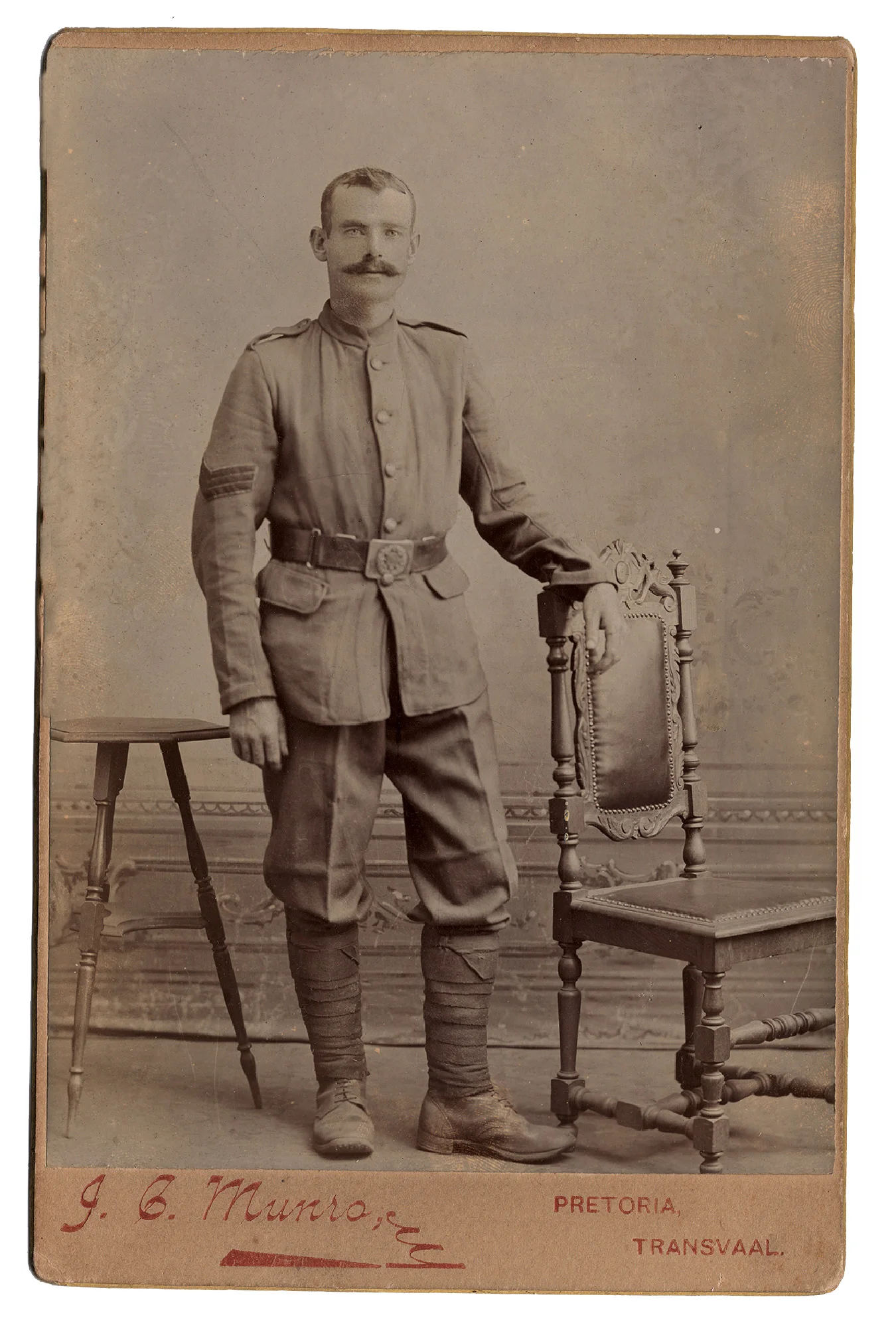 John Gillies in Pretoria, Transvaal, during the Second Boer War.