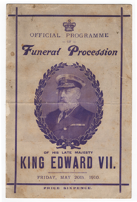 Procession for King Edward VII.