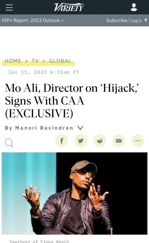 Mo Ali, Director on ‘Hijack,’ Signs With CAA (EXCLUSIVE