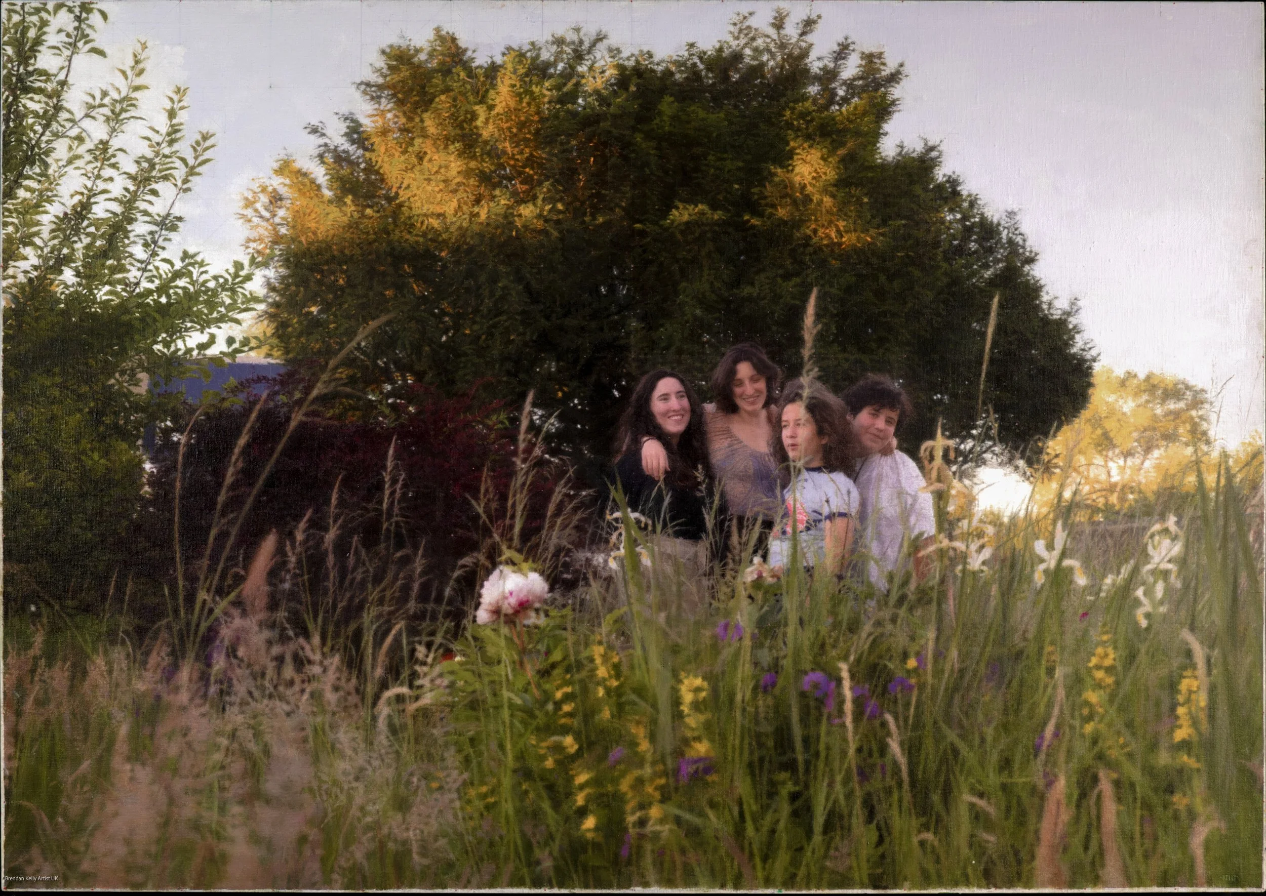 The Garden at Langley Burrell 
Oil on canvas 2023-5