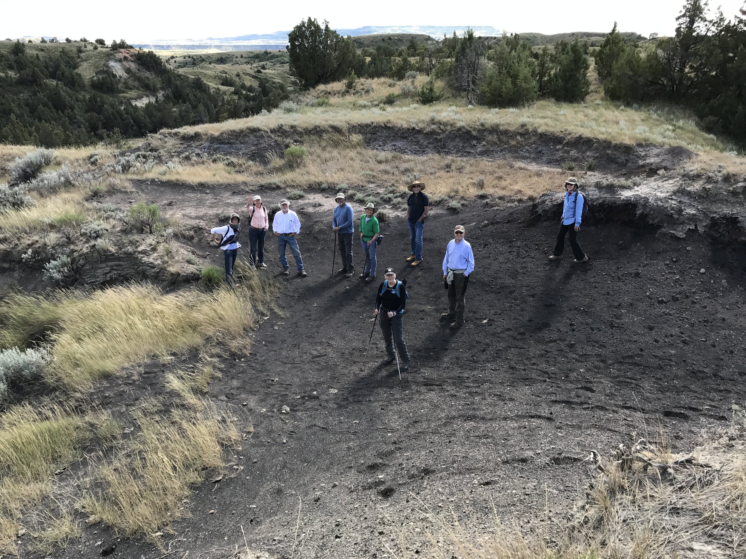 Some of the gang exploring at Loey Butte.