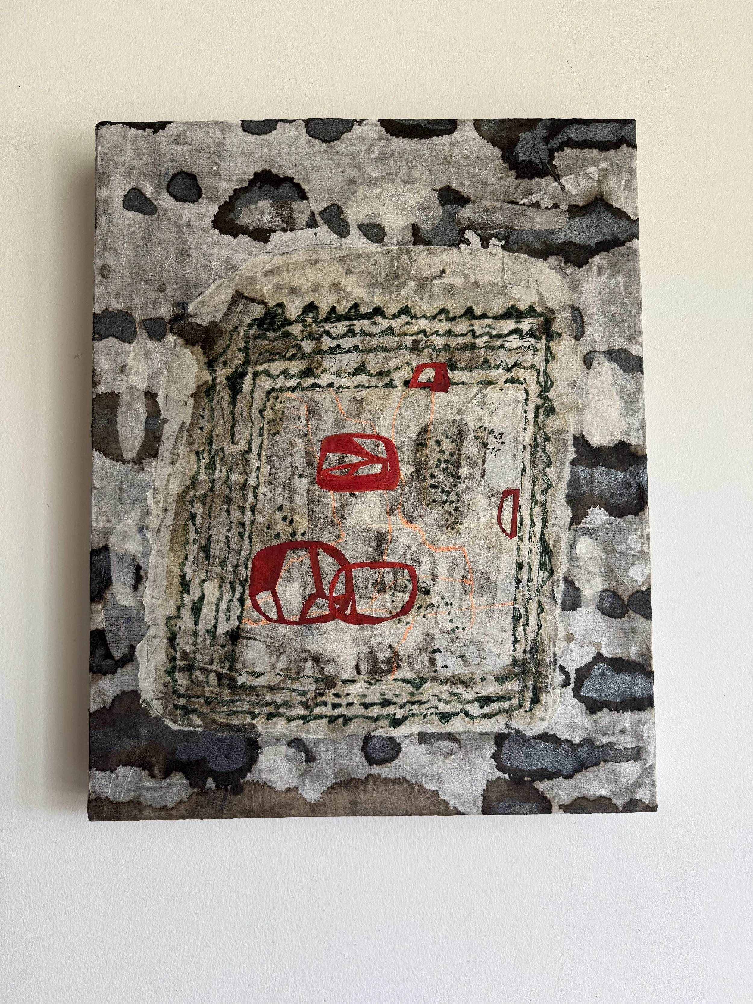 Untitled (Map), 2025, 20 x 16