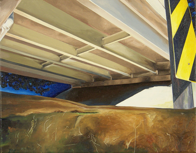 Under the Bridge_2009_oil on canvas_12inx10inx12in 500 pixels high.jpg