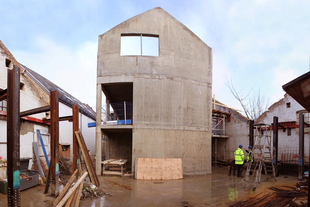 Turnham Green Mews construction update - Concrete frame complete - Dec 15