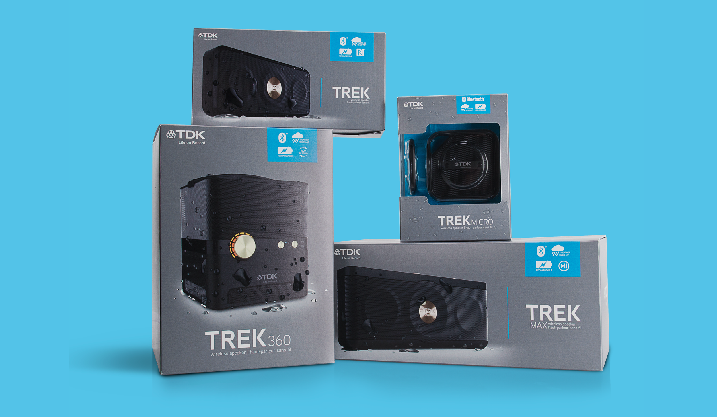 TREK Bluetooth speakers 