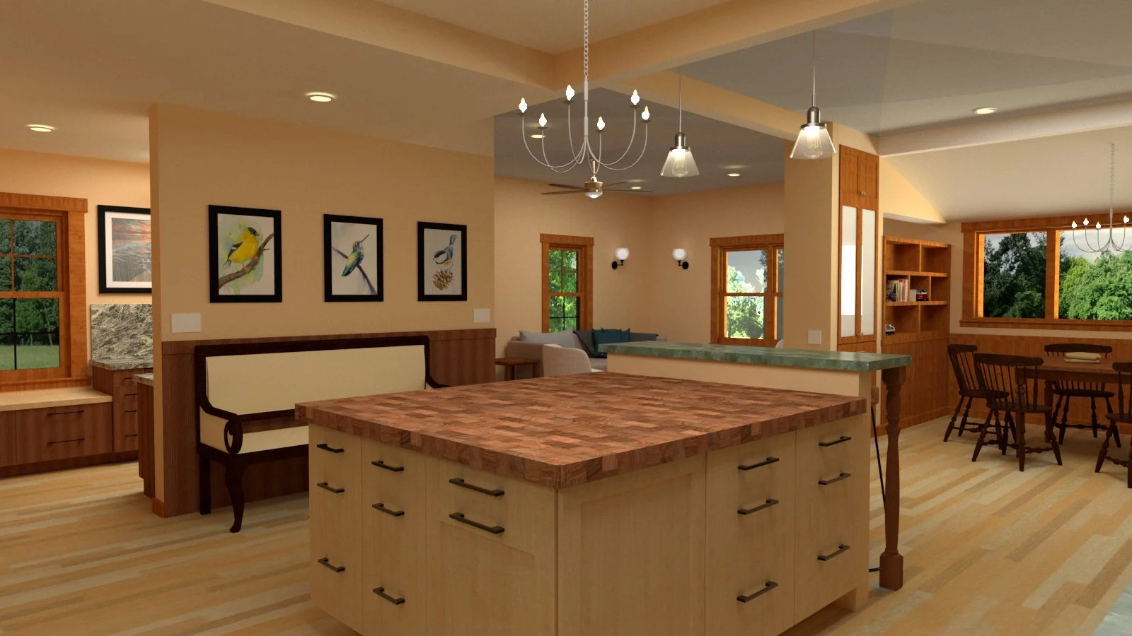 Kitchen to Living, Dining.jpg