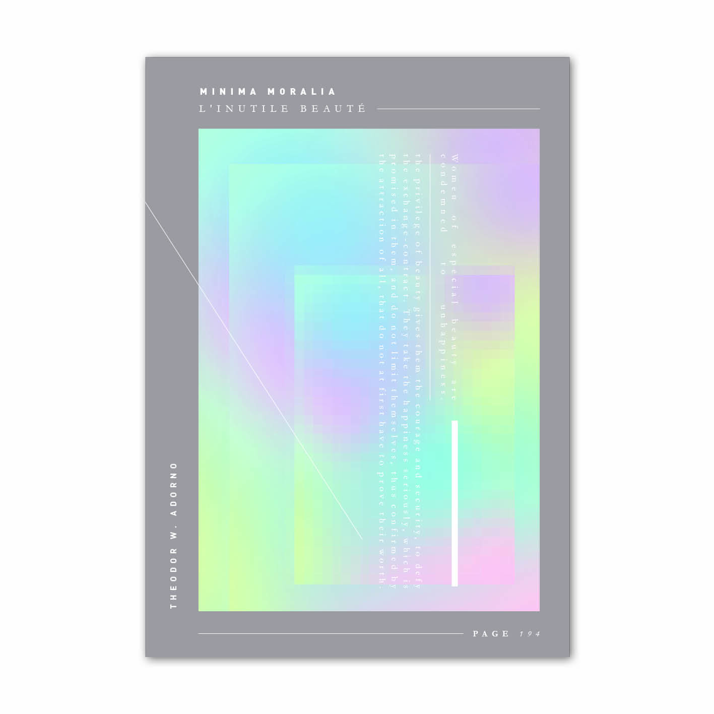 MINIMA MORALIA #2 POSTER SERIES