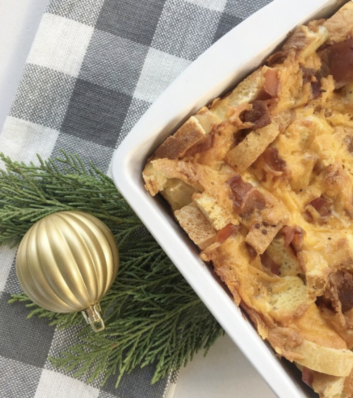 CHEESY BACON EGG CASSSEROLE