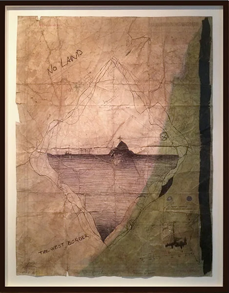 The West Border Map 2, 2015, 100x70 cm // Sold