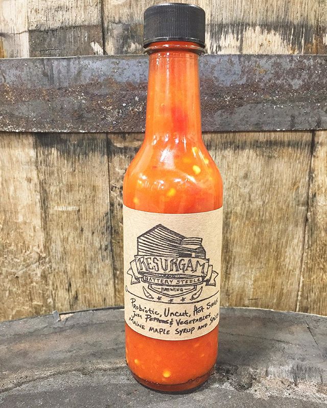 🔥SAUCE ALERT🔥. We teamed up with the good people at @batterysteelebrewing and created a special anniversary hot sauce that has been fermenting for 8 months! Come thru Saturday 6/22 to try the good stuff! 🌶🍻🤘🏼