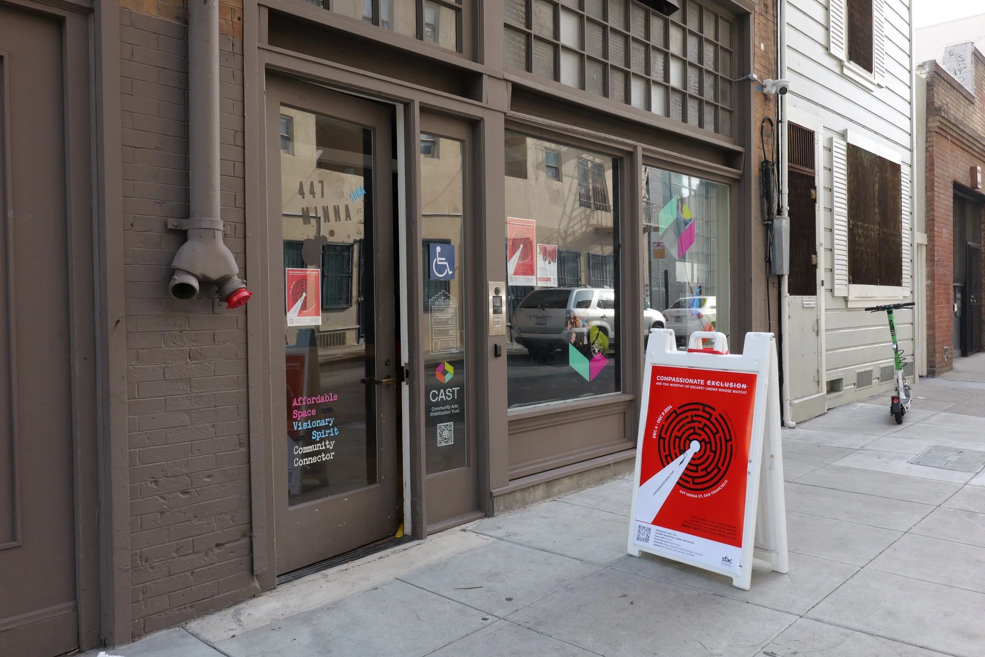  The first iteration of this project was hosted at 447 Minna in San Francisco. 