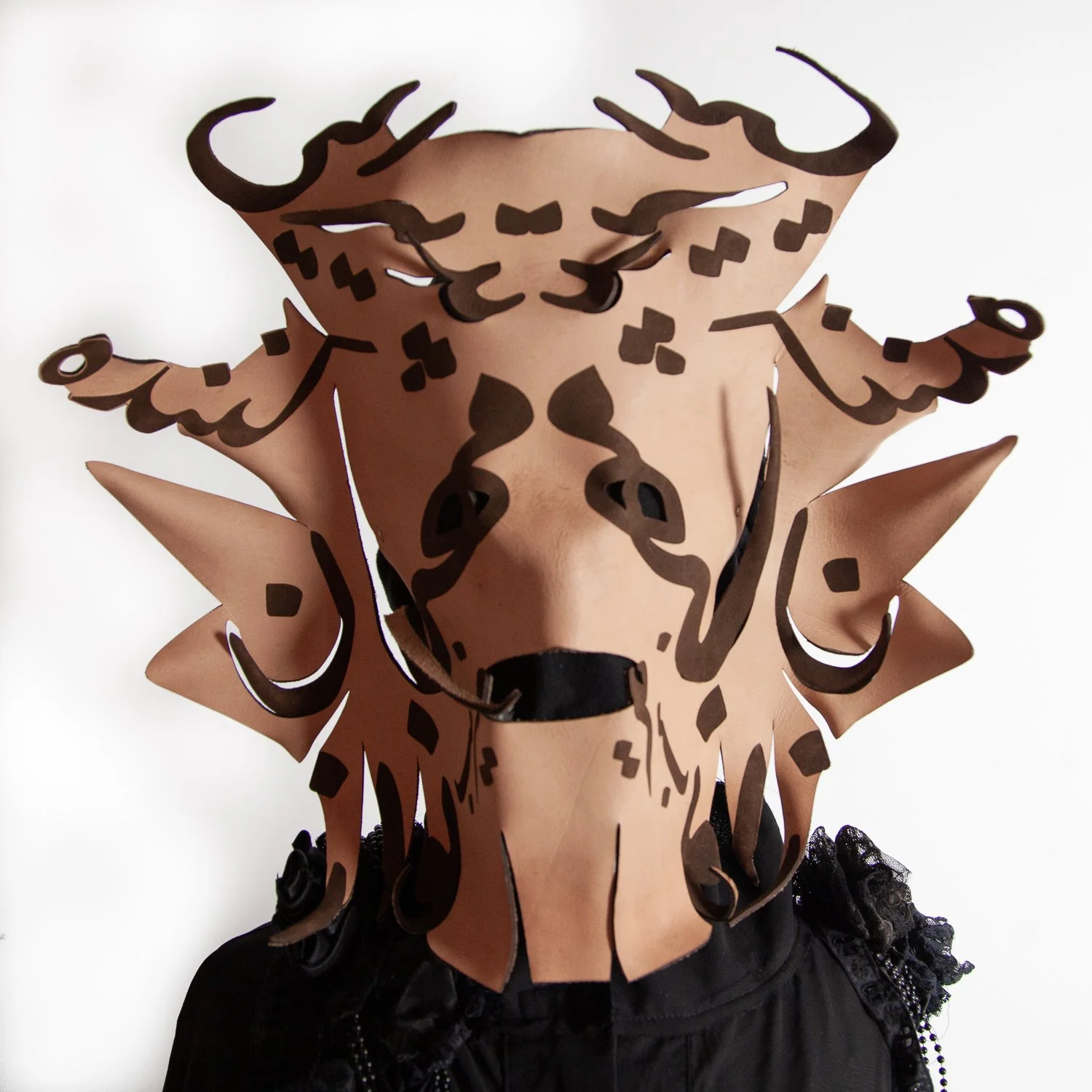 Hospitality, Leather, 18x18x5”.