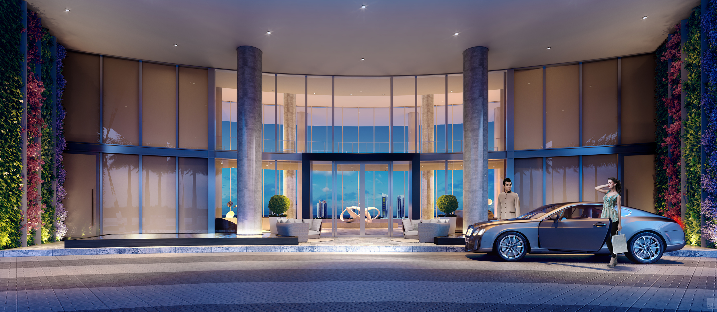 3-AMENITIES-Privé-Porte-Cochere-At-Dusk.jpg