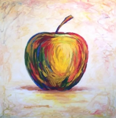 Apple, 48x48 Acrylic on Canvas