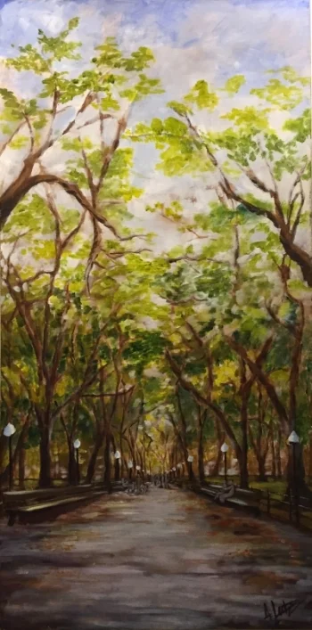 Central Park, 24x48 Acrylic on Canvas